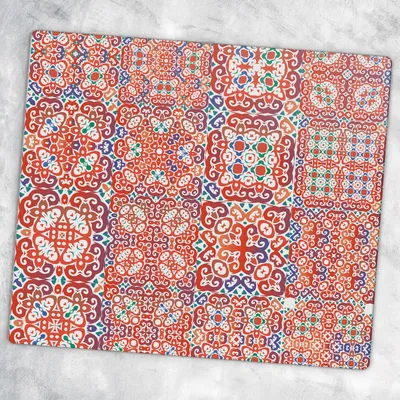Produktbild von Glas-Herdabdeckplatten Glaskeramikkochfeld-Abdeckung Spritzschutz Glas 60 cm x 52 cm - Mosaik