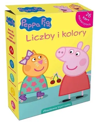 Productafbeelding van Świnka Peppa. Liczby i kolory. Karty edukacyjne - Monika Kiersnowska