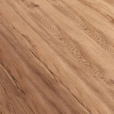 A close-up view of a wood-look flooring material with a natural grain pattern.