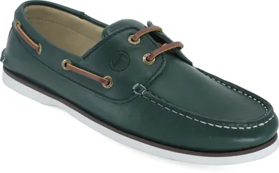 Produktbild von Herren Bootsschuhe Seajure Fakarava Grün Leder