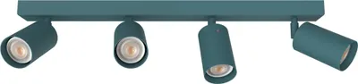 Produktbild von Deckenleuchte Form L, Lineare, 4-flammig, verstellbare Strahler, GU10, 10 cm Breite, 21 cm Höhe