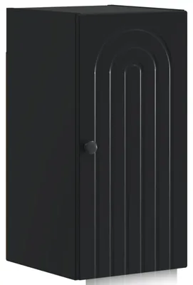 Produktbild von vidaXL Badezimmer-Wandschrank ALKMAAR Schwarz 30 x 31 x 59 cm