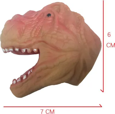 Zdjęcie produktu dla Dzieci Silikon Śmieszne Symulacja Doll Puppet Mold Finger zabawki brązowy allozaur