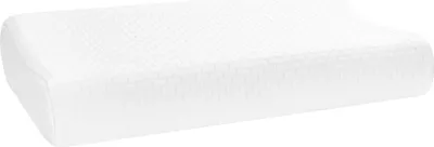 Image de Oreiller vidaXL, blanc uni, 60 x 37 x 12,5 cm, mousse viscoélastique