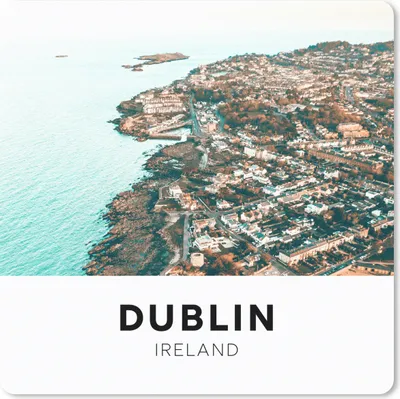 Produktbild von MuchoWow® Mauspad Mousepad Dublin - Irland - Häuser 20x20 cm - Mousepads - Maus Mat - Pad - Mausunterlage - Desk Mat - Bureauartikeln