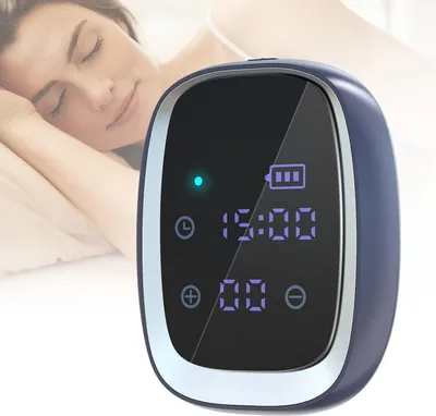 Imagen del producto de Dispositivo de ayuda para el sueño con estimulación microeléctrica de baja frecuencia, para adultos, para aliviar la ansiedad y las migrañas