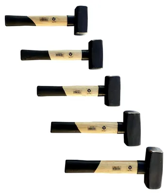 Produktbild von Fäustelhammer Set mit Holzstiel 800/1000/1250/1500/2000g