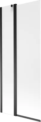 Produktbild von Mexen Flip Duschwand 2-flügelig 80 x 150 cm, satiniert, schwarz - 894-080-101-70-30