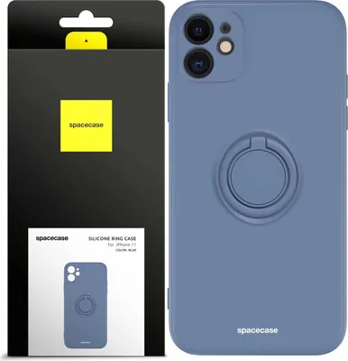 Immagine prodotto di Custodia in silicone SPACECASE Custodia ad anello in silicone per iPhone 11 Blue