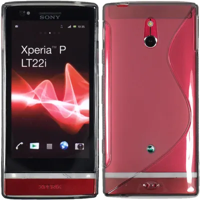 Produktbild von PhoneNatic Case kompatibel mit Sony Xperia P - grau Silikon Hülle S-Style + 2 Schutzfolien