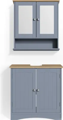 Productafbeelding van Badkamermeubel set Vicco Bianco Grijs 2-delig, Model 33653