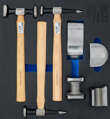 Immagine prodotto di BGS carrello da officina 2/3: set di 7 pezzi per la rimozione delle ammaccature della carrozzeria - 74298