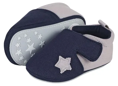 Produktbild von Sterntaler Baby-Krabbelschuh, Baby Jungen Slipper, Blau (Marine 300), 22 EU (5.C