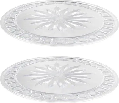 Produktbild von Famanu Tortenplatten Set 2 Stück - 31 cm, Glaslook, bruchfest, transparent