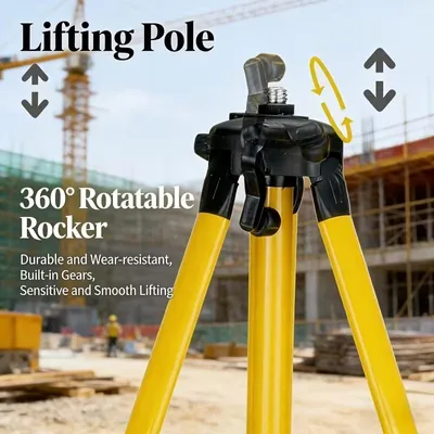 Obrázek produktu pro Stativ pro křížový laser a laserovou vodováhu, výškově nastavitelný 36–106 cm, stabilní — 6 ks