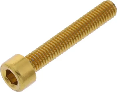 Produktbild von Zylinderschraube JMP Bolt M5x0,8mm 30mm Aluminium gold