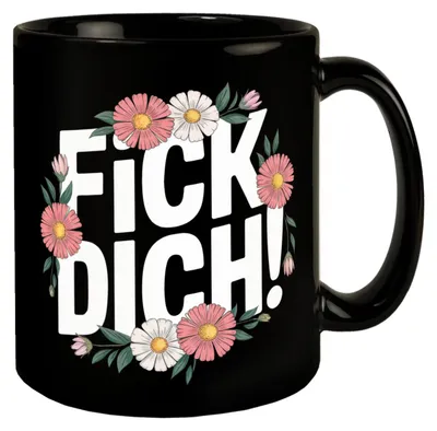 Produktbild von Fick dich Blumensprache Tasse