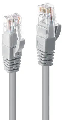 Produktbild von LINDY Patchkabel Cat6 U/UTP grau 0.50m