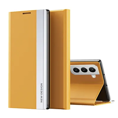 Immagine prodotto di Custodia per Samsung Galaxy S23+ Custodia magnetica in Finto cuoio con funzione stand Giallo