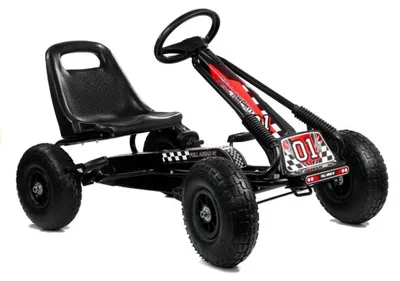 Obrázok produktu pre Motokára Black A-15 Nafukovacie kolesá