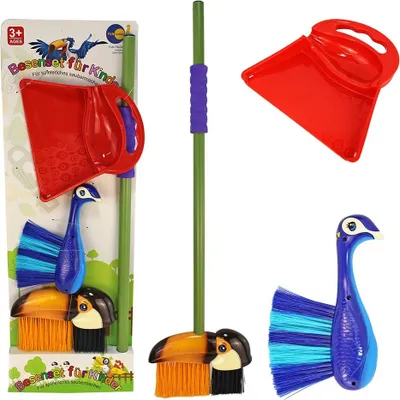 Produktbild von Kinder Besen Set mit Handfeger und Kehrschaufel