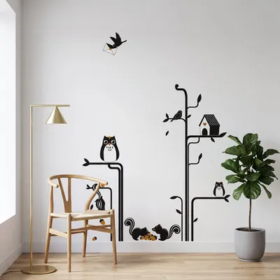 Image de Autocollants muraux décoratifs « Les amis des arbres »