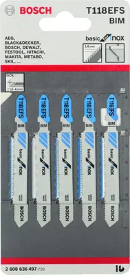 Produktbild von PRO Stainless Steel T118EFS Stichsägeblatt, 83 mm, 5-tlg.