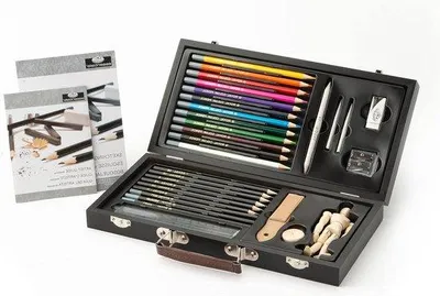 Produktbild von Kunstset für Anfänger mit Bleistiften Kunstbox