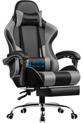 Obrázok produktu pre Herná stolička - Kancelárska stolička - Masážna stolička - Ergonomická stolička - Opierka nôh - Funkcia masáže