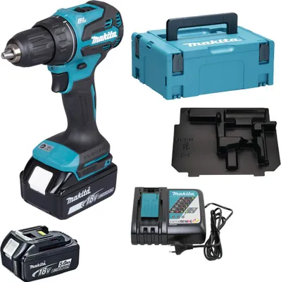 Produktbild von Makita DDF490RTJ Akku Schlagbohrschrauber 50/27 Nm Bl 18V Li-Ion Lxt