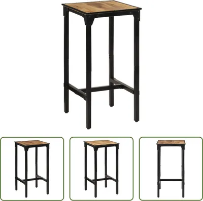Produktbild von The Living Store Bartisch 60x55x107 cm Raues Massivholz Mango
