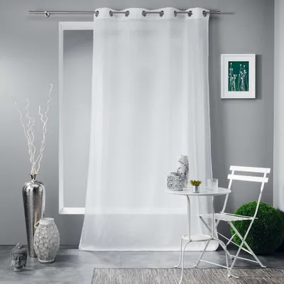 Image de Rideau en voilage 140 cm x 240 cm Aurora White