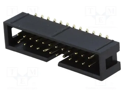Immagine prodotto di 1 connettore PIN: 24 pin, maschio, verticale, 2,54 mm, modello T821M124A1S100CEU-B