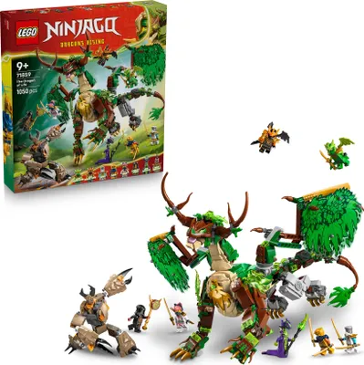 Produktbild von LEGO NINJAGO Der Drache des Lebens - Ninja Spielzeug mit Drachenfigur, Mini Monster Mech, 8 Minifiguren und Schwertern - Kreatives Geschenk für Jungen und Mädchen ab 8 Jahren und Fans - 71859