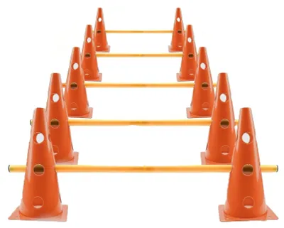 Obrázok produktu pre Sada pre agility tréning pre psov a deti, pozostávajúca z 10 kužeľov