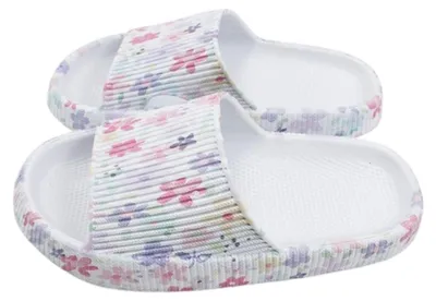 Produktbild von Damen Badelatschen "Clou Shoes" » günstige Damenschuhe » Badeschlappen mit Leo- & Blumenmuster » Sommer Sandalen, Badeschuhe & Garten Schuhe: Blumen 1 / 36-37 Motiv: Blumen 1 Schuhgröße: 36-37