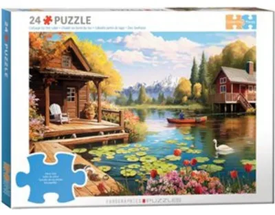 Zdjęcie produktu dla Puzzle 24 Lake Cottage by Lauai 6724-6016