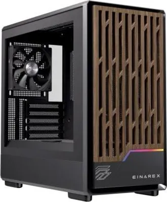 Zdjęcie produktu dla Einarex EXCS-PM-400C-B, Midi Tower, PC, Czarny, micro ATX, Mini-ITX, Stal, Szkło hartowane, Gaming