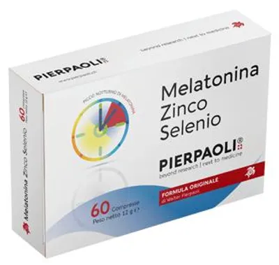 Obrázok produktu pre MELATONÍN, ZINOK, SELÉN – Pierpaoli, 60 tabliet