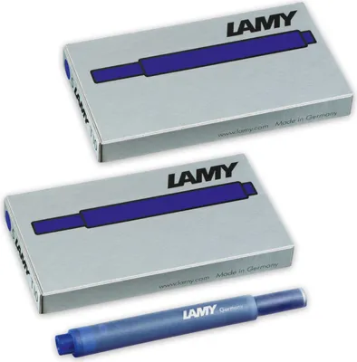 Produktbild von LAMY 2er Set Tintenpatronen T10 825 BLAU löschbar