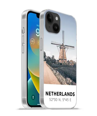 Produktbild von MuchoWow® Handyhülle Schutzhülle Hülle für Apple iPhone 14 Plus - Soft case Niederlande - Mühle - Wiese Silikon Softcase Handy Hülle - Abbildung