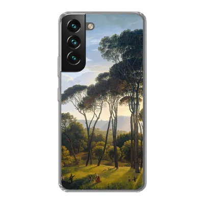 Produktbild von MuchoWow® Handyhülle Schutzhülle Hülle für Samsung Galaxy S22 Italienische Landschaft mit Zirbelkiefer - Hendrik Voogd - Kunst Silikon Softcase Handy Hülle - Mobiltelefonhülle
