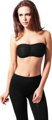Produktbild von Urban Classics Female Shirt Ladies Laces Bandeau Black-XS