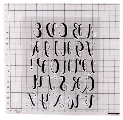 Produktbild von Großbuchstaben Alphabet Stempel für Kartengestaltung und DIY Scrapbooking