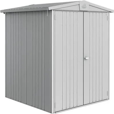 Obrázek produktu pro Plechový zahradní domek Biohort Europa 2 vel. 152 x 152 cm stříbrný metalický