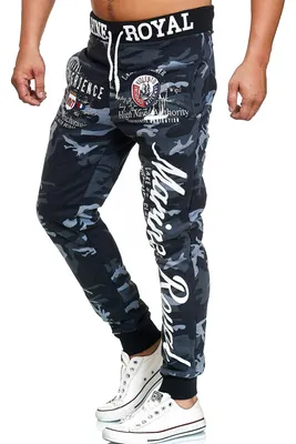 Produktbild von Herren Jogginghose | Freizeithose | Marine 512 Antra/Camo 3XL