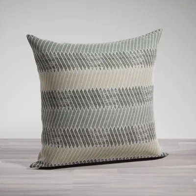 Produktbild von Kissen von Lysel® - beige-grau Bamako 48x48cm, synthetisches Mischgewebe Dekokissen #1W