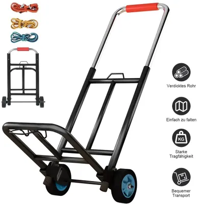 Produktbild von Transportwagen Sackkarre Gepäckkarre Transporttrolley Transportkarre klappbar