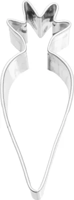 Immagine prodotto di Birkmann Ausstechform Möhrchen, Ausstecher, Plätzchenform, Keks, Plätzchen, Weißblech, 6.5 cm, 121782