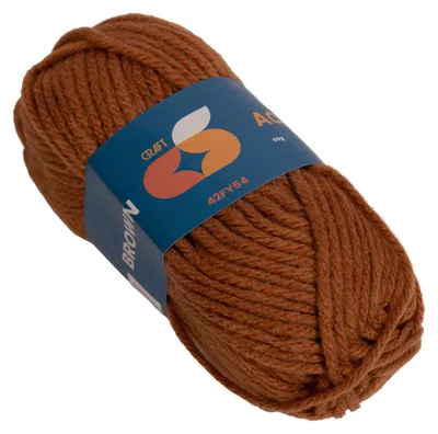 Obrázok produktu pre Colorations – Akrylová priadza 4 mm – 50 g – Hnedá
